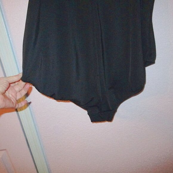 Swimsuits For All Women One Piece Swimsuit Plus Size 28 Black Tummy Control NWT - Picture 6 of 12